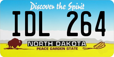 ND license plate IDL264