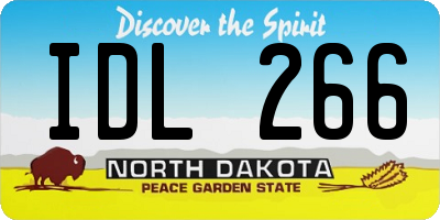 ND license plate IDL266