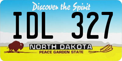 ND license plate IDL327