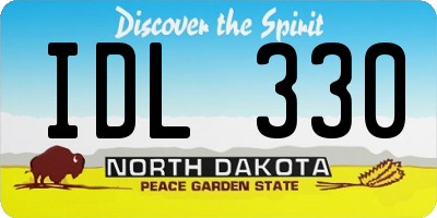 ND license plate IDL330