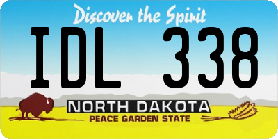 ND license plate IDL338