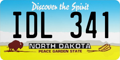ND license plate IDL341