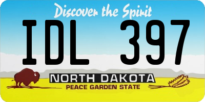 ND license plate IDL397