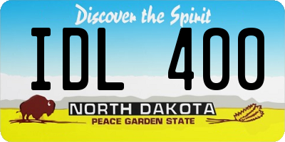 ND license plate IDL400
