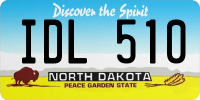 ND license plate IDL510