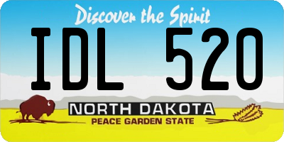 ND license plate IDL520