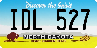 ND license plate IDL527