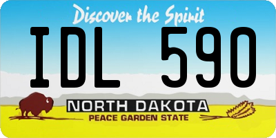 ND license plate IDL590