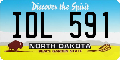 ND license plate IDL591