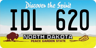 ND license plate IDL620