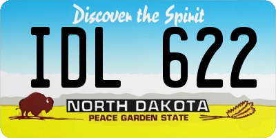 ND license plate IDL622
