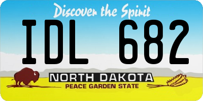 ND license plate IDL682