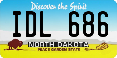 ND license plate IDL686