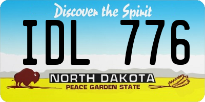 ND license plate IDL776