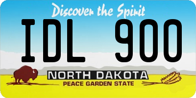 ND license plate IDL900