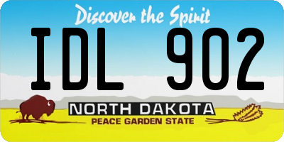 ND license plate IDL902