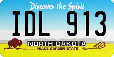 ND license plate IDL913