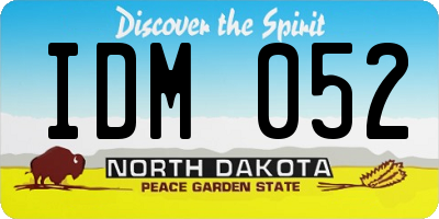 ND license plate IDM052