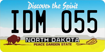 ND license plate IDM055