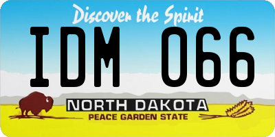 ND license plate IDM066