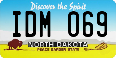ND license plate IDM069