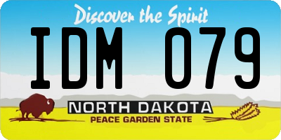 ND license plate IDM079