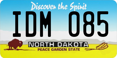 ND license plate IDM085