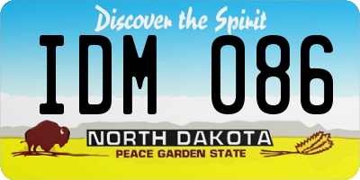 ND license plate IDM086
