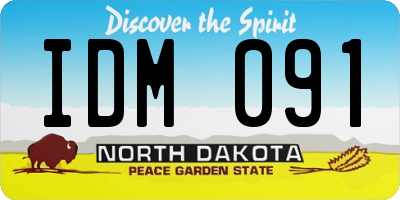 ND license plate IDM091