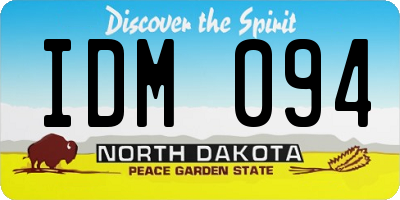 ND license plate IDM094