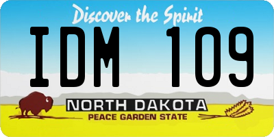 ND license plate IDM109