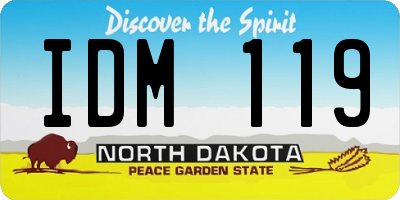 ND license plate IDM119