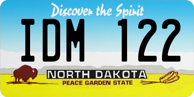 ND license plate IDM122