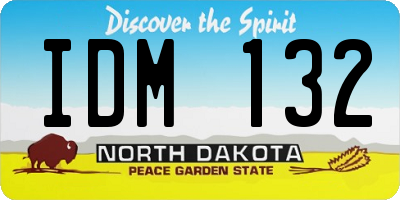 ND license plate IDM132