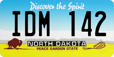 ND license plate IDM142