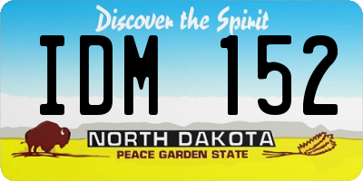 ND license plate IDM152