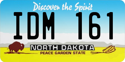 ND license plate IDM161