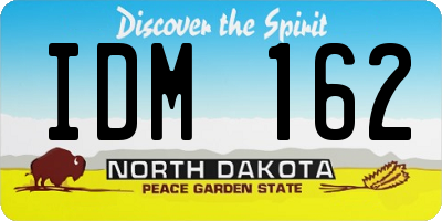 ND license plate IDM162