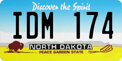 ND license plate IDM174