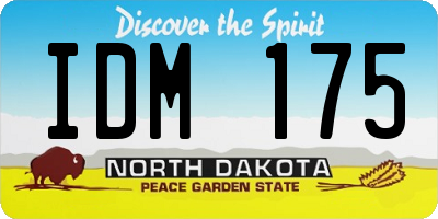 ND license plate IDM175