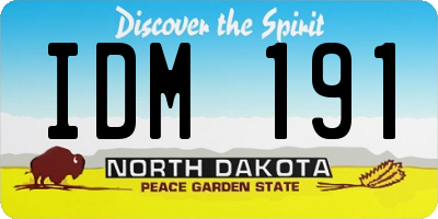 ND license plate IDM191