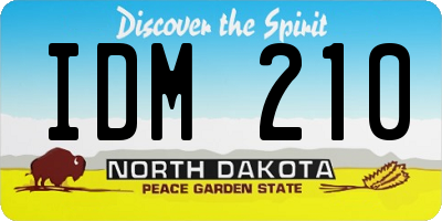 ND license plate IDM210