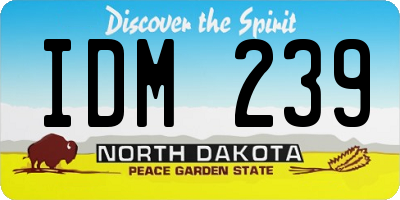 ND license plate IDM239