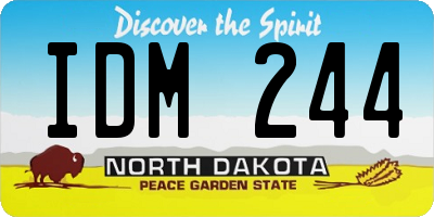 ND license plate IDM244
