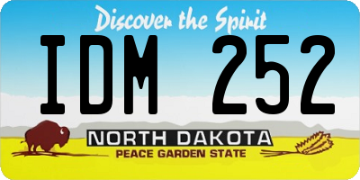 ND license plate IDM252