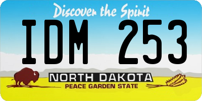 ND license plate IDM253
