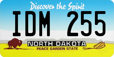 ND license plate IDM255