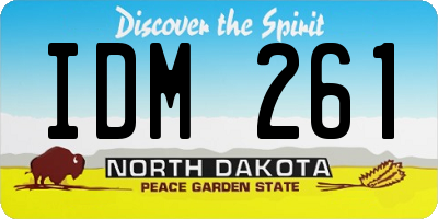 ND license plate IDM261