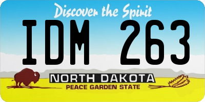 ND license plate IDM263