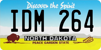 ND license plate IDM264